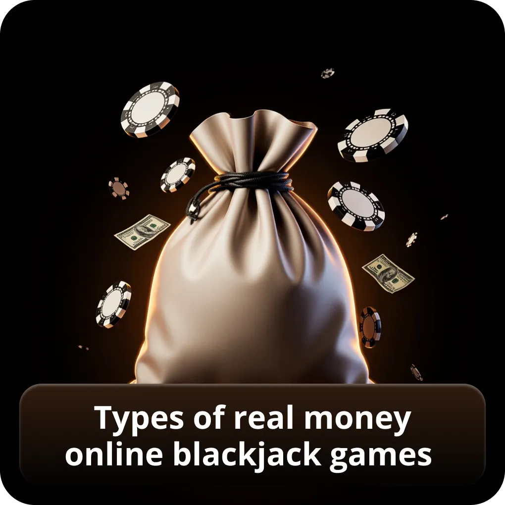 Types of real money online blackjack games